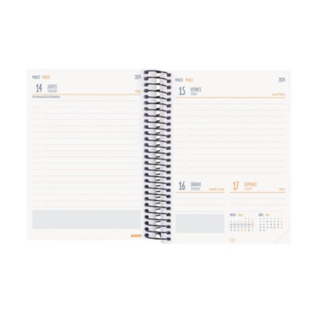 27942-AGENDA 16 MESES SEPTIEMBRE 2025-DICIEMBRE 2026 TEMPUS 4o 155X212 SEMANA VISTA VERTICAL AZUL+ FINOCAM 626600426