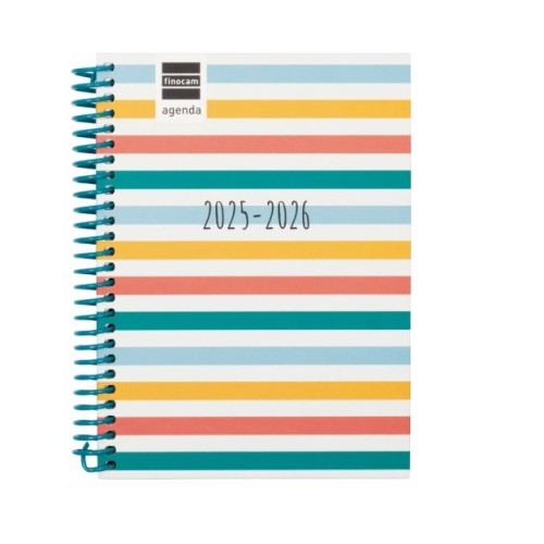 27943-AGENDA ESCOLAR 2025-2026 DIVA 8o 120X164 SEMANA VISTA HORIZONTAL COLORS+ FINOCAM 536100526