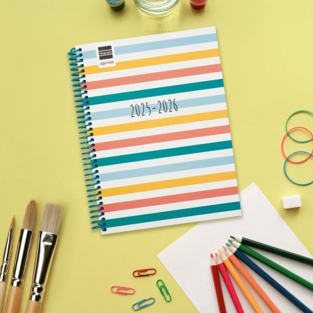 27947-AGENDA ESCOLAR 2025-2026 DIVA 4o 155X212 SEMANA VISTA HORIZONTAL COLORS+ FINOCAM 536140526