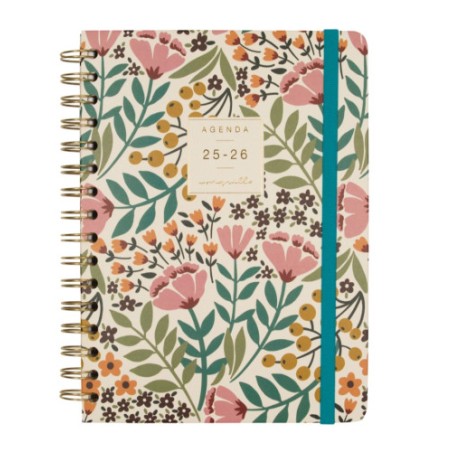 27951-AGENDA ESCOLAR 2025-2026 MONIQUILLA E10-155X212 SEMANA VISTA HORIZONTAL JARDIN+ FINOCAM 646010226