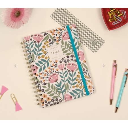 27953-AGENDA ESCOLAR 2025-2026 MONIQUILLA E10-155X212 SEMANA VISTA HORIZONTAL JARDIN+ FINOCAM 646010226