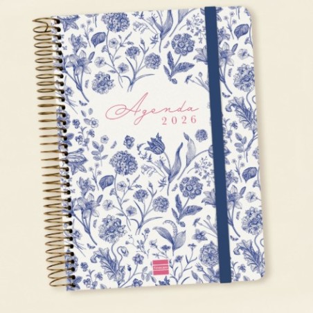 27957-AGENDA 16 MESES SEPTIEMBRE 2025-DICIEMBRE 2026 CLOE E10-155X212 SEMANA VISTA HORIZONTAL AZUL+ FINOCAM 627100126