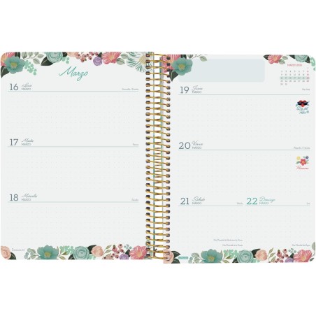 27959-AGENDA 16 MESES SEPTIEMBRE 2025-DICIEMBRE 2026 CLOE E10-155X212 SEMANA VISTA HORIZONTAL ROSA+ FINOCAM 627100226