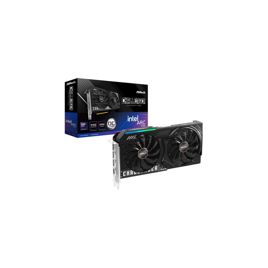 28039-Asrock Intel Arc B580 Challenger 12GB OC Arc A580 GDDR6