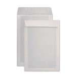 28058-CAJA 125 BOLSAS FOLIO PROLONGADO (260X360) OFFSET BLANCO 120 G.CARTOSAM RESPALDO CARTON 450 GRS. AUTOADHESIVO TIRA