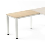 2806-ALA PARA MESA SERIE EXECUTIVE100X60 BLANCO/ HAYA ROCADA 2107AM01