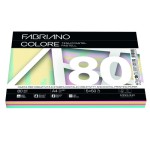 28062-PAQUETE 250 HOJAS A4 80G COLORES SURTIDOS PASTEL (50 HOJAS X COLOR) FABRIANO F62521297