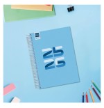 28083-AGENDA ESCOLAR 2025-2026 COOL 4o 155X212 1DIA PAGINA AZUL+ FINOCAM 645060126