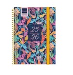 AGENDA ESCOLAR 2025-2026 SECUNDARIA 8o 120X164 SEMANA VISTA HORIZONTAL TROPICAL+ FINOCAM 634225026