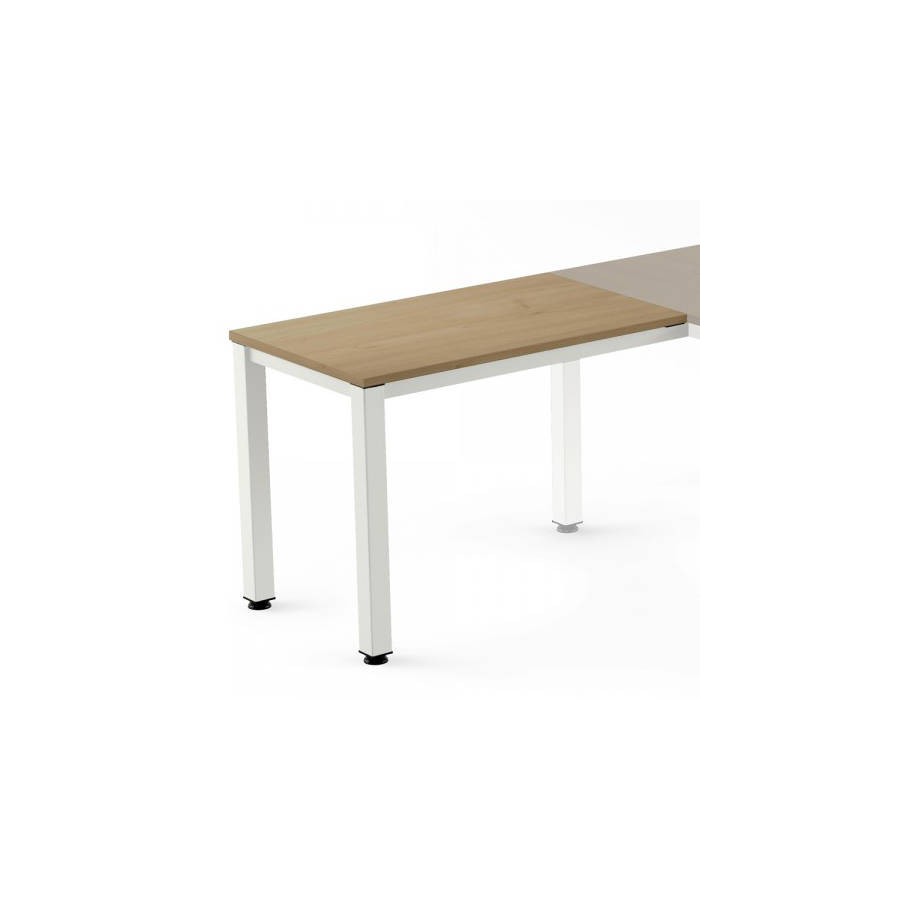 2809-ALA PARA MESA SERIE EXECUTIVE 100X60 BLANCO/ ROBLE ROCADA 2107AM08