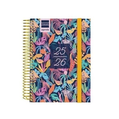 28090-AGENDA ESCOLAR 2025-2026 SECUNDARIA 8o 120X164 1DIA PAGINA TROPICAL+ FINOCAM 634265026