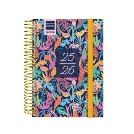 28090-AGENDA ESCOLAR 2025-2026 SECUNDARIA 8o 120X164 1DIA PAGINA TROPICAL+ FINOCAM 634265026