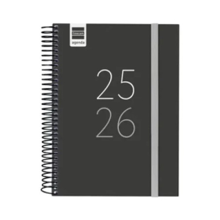 28092-AGENDA ESCOLAR 2025-2026 SECUNDARIA 8o 120X164 1DIA PAGINA NEGRO+ FINOCAM 634264026
