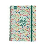 28095-AGENDA ESCOLAR 2025-2026 SECUNDARIA 4o 155X212 SEMANA VISTA HORIZONTAL FIORI+ FINOCAM 634204926