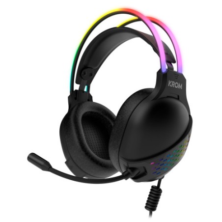 28119-Krom Klaim Auriculares Diadema USB tipo A Negro