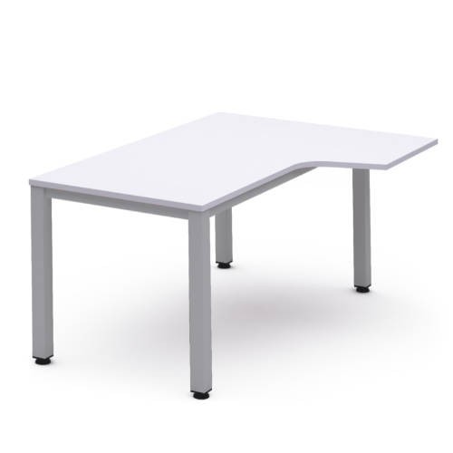 2812-MESA DE OFICINA SERIE EXECUTIVE FORMA L DERECHA 160X120 GRIS / BLANCO ROCADA 2051AD04