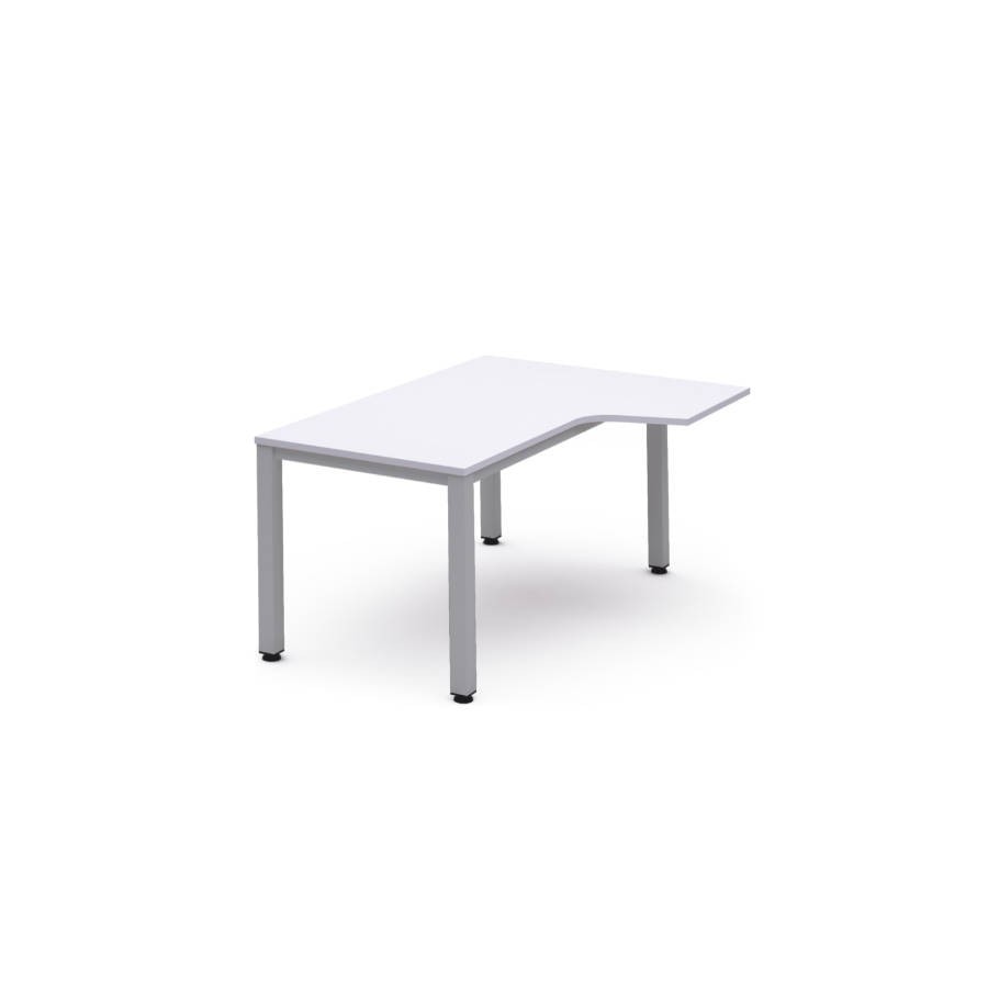 2812-MESA DE OFICINA SERIE EXECUTIVE FORMA L DERECHA 160X120 GRIS / BLANCO ROCADA 2051AD04