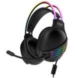 28120-Krom Klaim Auriculares Diadema USB tipo A Negro
