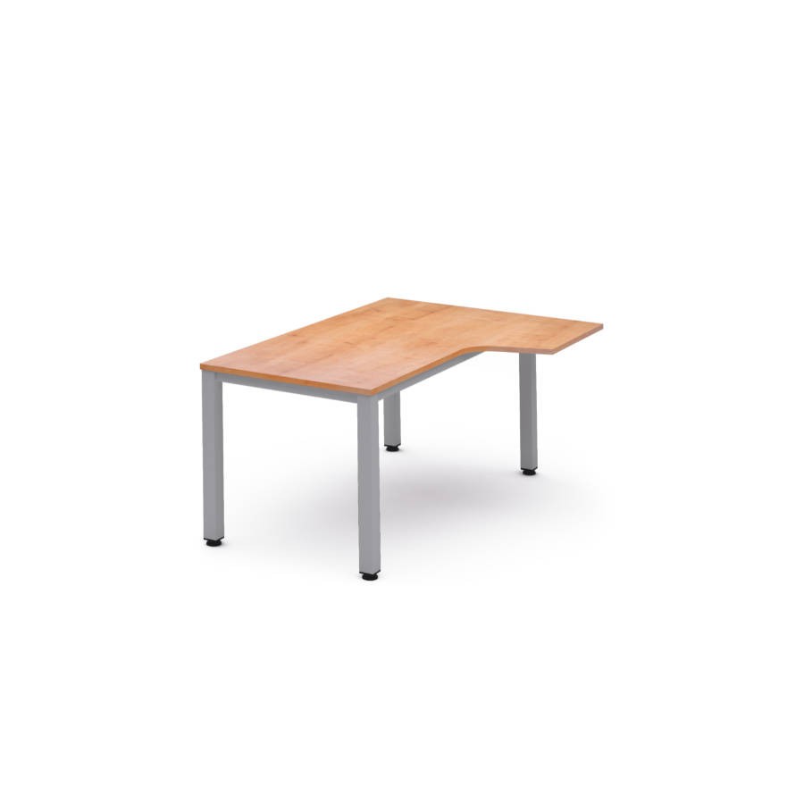 2813-MESA DE OFICINA SERIE EXECUTIVE FORMA L DERECHA 160X120 GRIS / ROBLE ROCADA 2051AD08