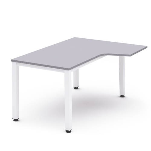 2815-MESA DE OFICINA SERIE EXECUTIVE FORMA L DERECHA 160X120 BLANCO/GRIS ROCADA 2051AM02