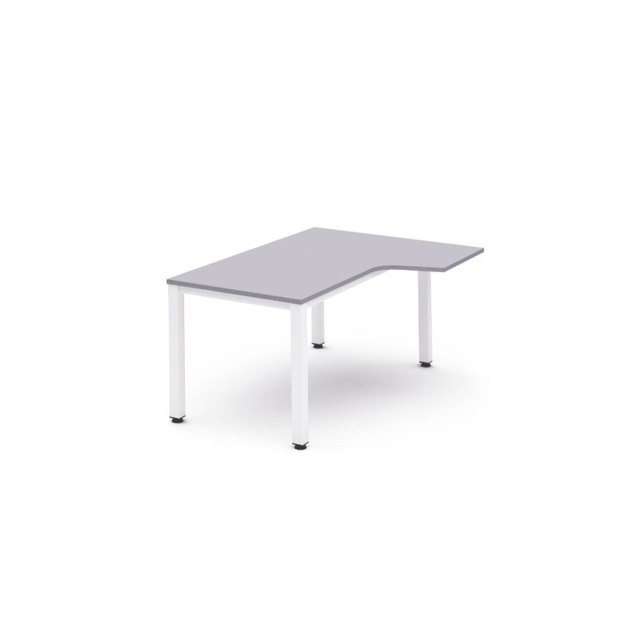 2815-MESA DE OFICINA SERIE EXECUTIVE FORMA L DERECHA 160X120 BLANCO/GRIS ROCADA 2051AM02