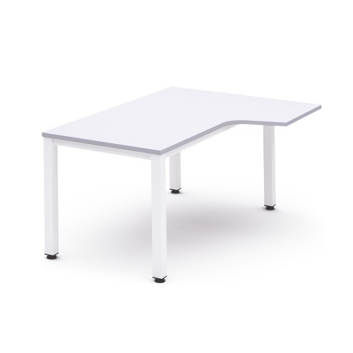 2816-MESA DE OFICINA SERIE EXECUTIVE FORMA L DERECHA 160X120 BLANCO/BLANCO ROCADA 2051AM04