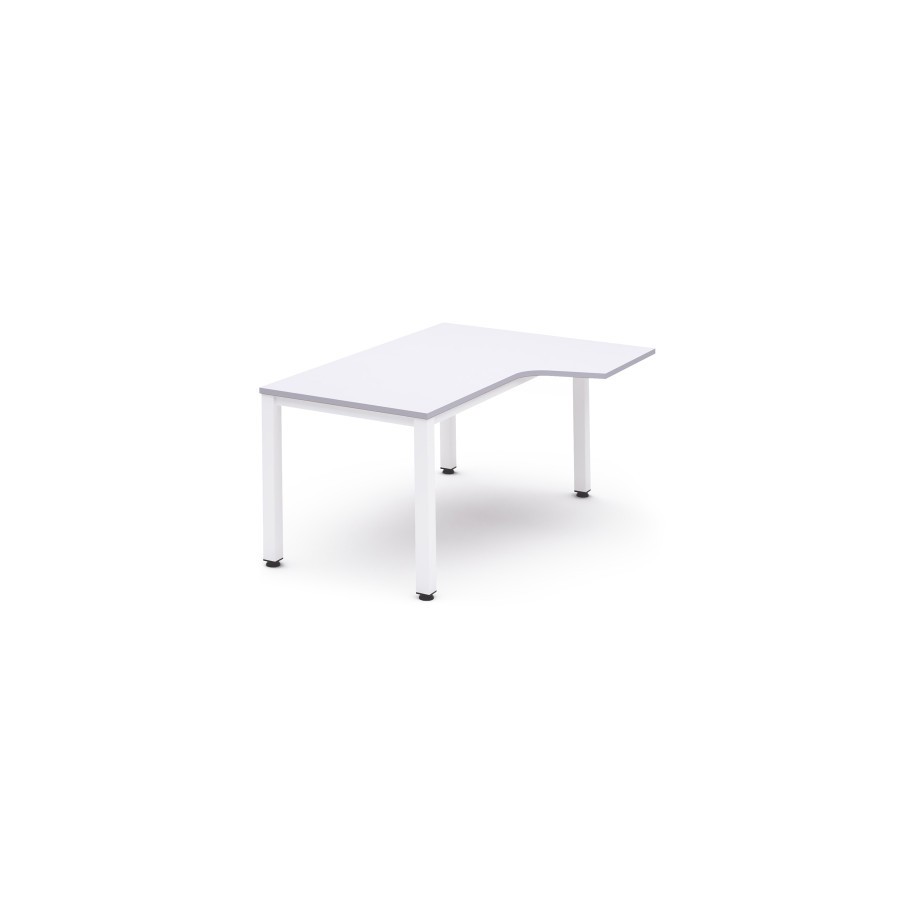 2816-MESA DE OFICINA SERIE EXECUTIVE FORMA L DERECHA 160X120 BLANCO/BLANCO ROCADA 2051AM04