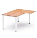 2817-MESA DE OFICINA SERIE EXECUTIVE FORMA L DERECHA 160X120 BLANCO/ROBLE ROCADA 2051AM08