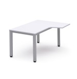 2820-MESA DE OFICINA SERIE EXECUTIVE FORMA L DERECHA 180X120 GRIS / BLANCO ROCADA 2052AD04