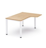 2822-MESA DE OFICINA SERIE EXECUTIVE FORMA L DERECHA 180X120 BLANCO/HAYA ROCADA 2052AM01