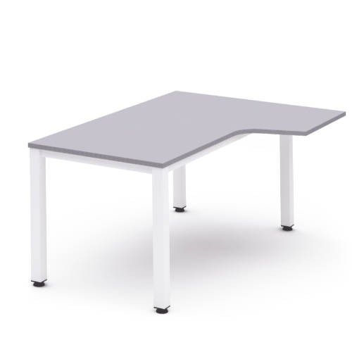 2823-MESA DE OFICINA SERIE EXECUTIVE FORMA L DERECHA 180X120 BLANCO/GRIS ROCADA 2052AM02