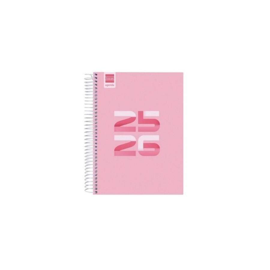 28236-AGENDA ESCOLAR 2025-2026 COOL 4o 155X212 1DIA PAGINA ROSA+ FINOCAM 645060426