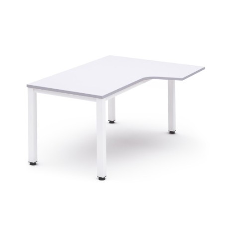 2824-MESA DE OFICINA SERIE EXECUTIVE FORMA L DERECHA 180X120 BLANCO/BLANCO ROCADA 2052AM04