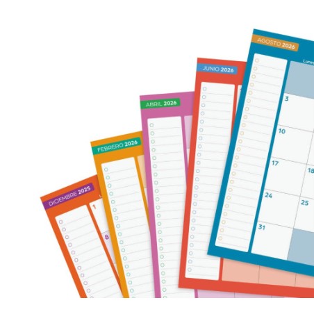 28243-AGENDA ESCOLAR 2025-2026 CURSO COSMO 4o 155X212  1DIA PAGINA STARS+ FINOCAM 537070126