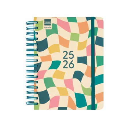 28245-AGENDA ESCOLAR 2025-2026 CURSO COSMO 4o 155X212  1DIA PAGINA KAI+ FINOCAM 537070226