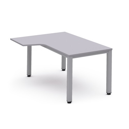 2827-MESA DE OFICINA SERIE EXECUTIVE FORMA L IZQUIERDA 160X120 GRIS / GRIS ROCADA 2053AD02