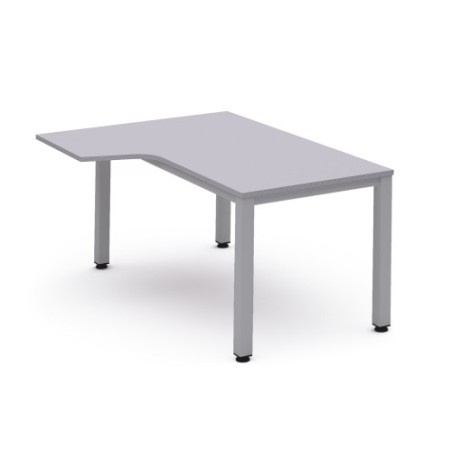 2827-MESA DE OFICINA SERIE EXECUTIVE FORMA L IZQUIERDA 160X120 GRIS / GRIS ROCADA 2053AD02