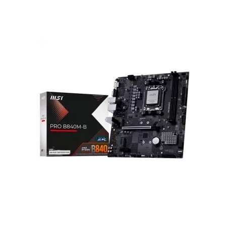 28283-PLACA MSI PRO B840M-B,AMD,AM5,B840,4DDR5,256GB,1HDMI,4SATA3+2M.2,GBLAN,4USB3.2,MATX