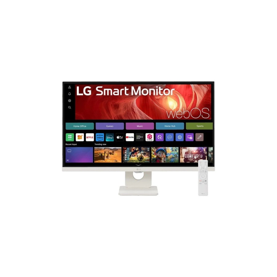 28291-MONITOR LG 27U731SA-W - MONITOR MYVIEW 27", PANEL IPS, (3840 X 2160), 60HZ, 5MS (GTG), WEBOS 24, DCI-P3 90%, AJUST