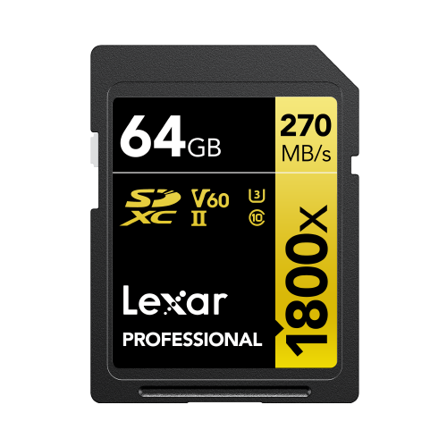 Lexar 1800x 64 GB SDXC UHS-II Clase 10