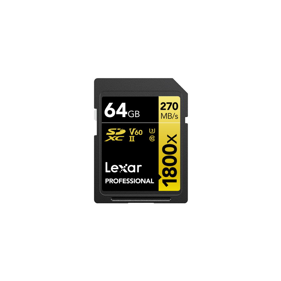 Lexar 1800x 64 GB SDXC UHS-II Clase 10
