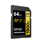 Lexar 1800x 64 GB SDXC UHS-II Clase 10