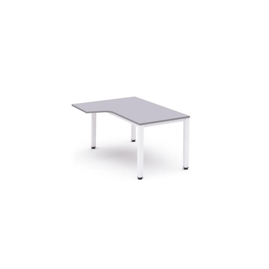 2831-MESA DE OFICINA SERIE EXECUTIVE FORMA L IZQUIERDA 160X120 BLANCO/GRIS ROCADA 2053AM02