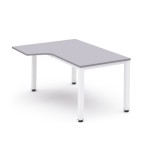 2831-MESA DE OFICINA SERIE EXECUTIVE FORMA L IZQUIERDA 160X120 BLANCO/GRIS ROCADA 2053AM02