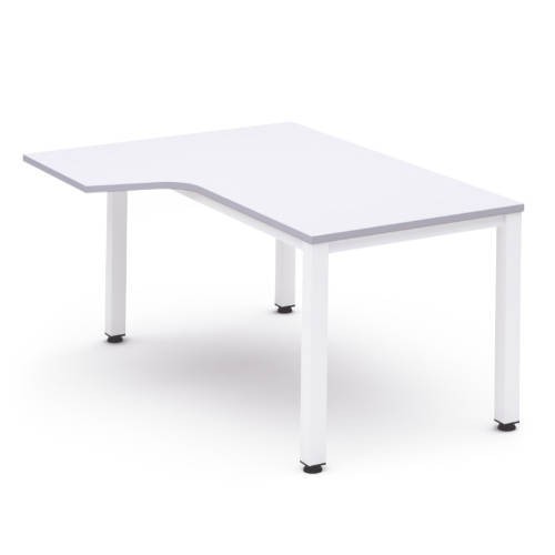 2832-MESA DE OFICINA SERIE EXECUTIVE FORMA L IZQUIERDA 160X120 BLANCO/BLANCO ROCADA 2053AM04