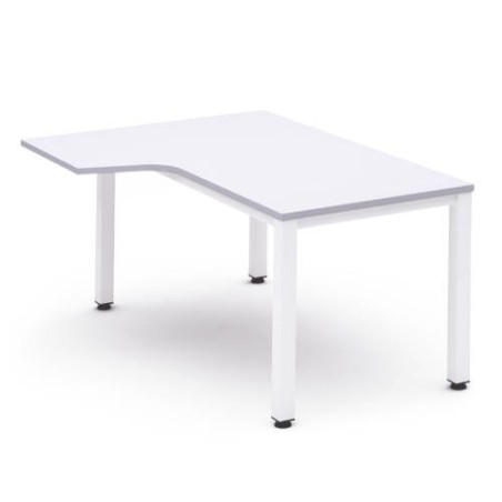 2832-MESA DE OFICINA SERIE EXECUTIVE FORMA L IZQUIERDA 160X120 BLANCO/BLANCO ROCADA 2053AM04