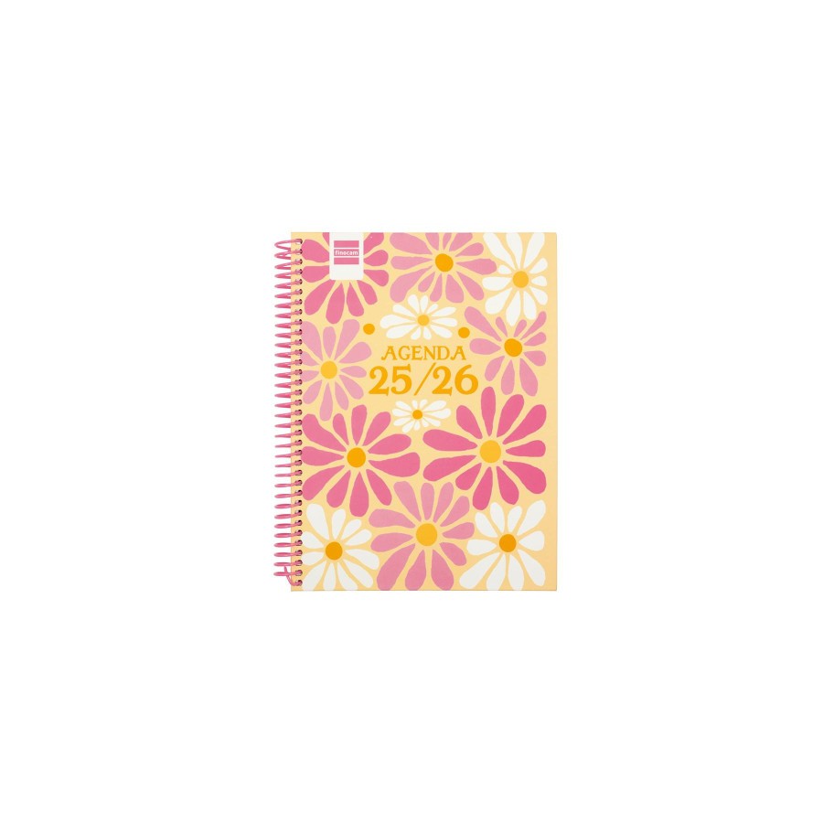 28326-AGENDA ESCOLAR 2025-2026 DIVA 4o 155X212 SEMANA VISTA HORIZONTAL SPRING+ FINOCAM 536140426