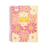 28326-AGENDA ESCOLAR 2025-2026 DIVA 4o 155X212 SEMANA VISTA HORIZONTAL SPRING+ FINOCAM 536140426