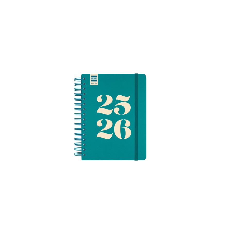 28332-AGENDA ESCOLAR 2025-2026 CURSO COSMO 4o 155X212  1DIA PAGINA AQUA+ FINOCAM 537070426