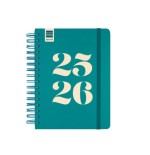 28332-AGENDA ESCOLAR 2025-2026 CURSO COSMO 4o 155X212  1DIA PAGINA AQUA+ FINOCAM 537070426